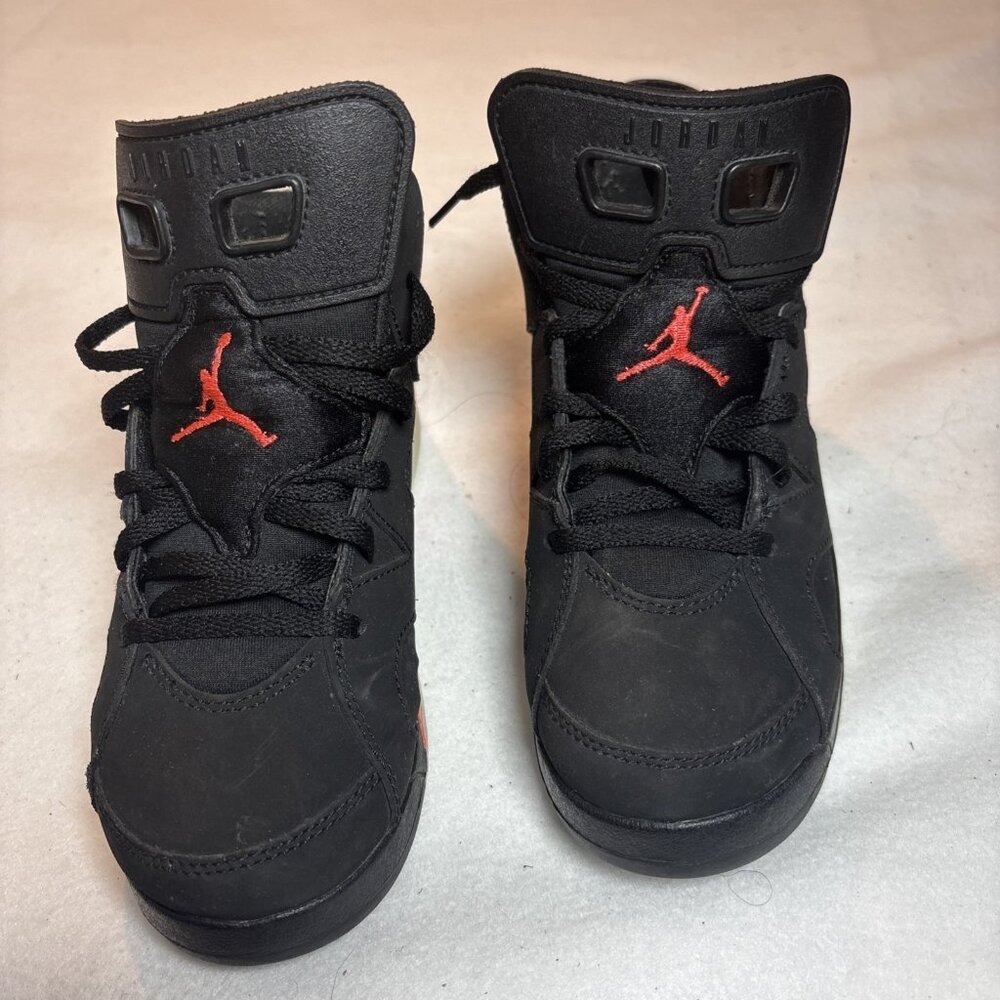 Jordan Air Jordan 6 Retro Youth 3Y Black Infrared Good 384666-060 High Top